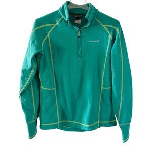 Avalanche Quarter-Zip Teal Fleece Pullover Women's Large